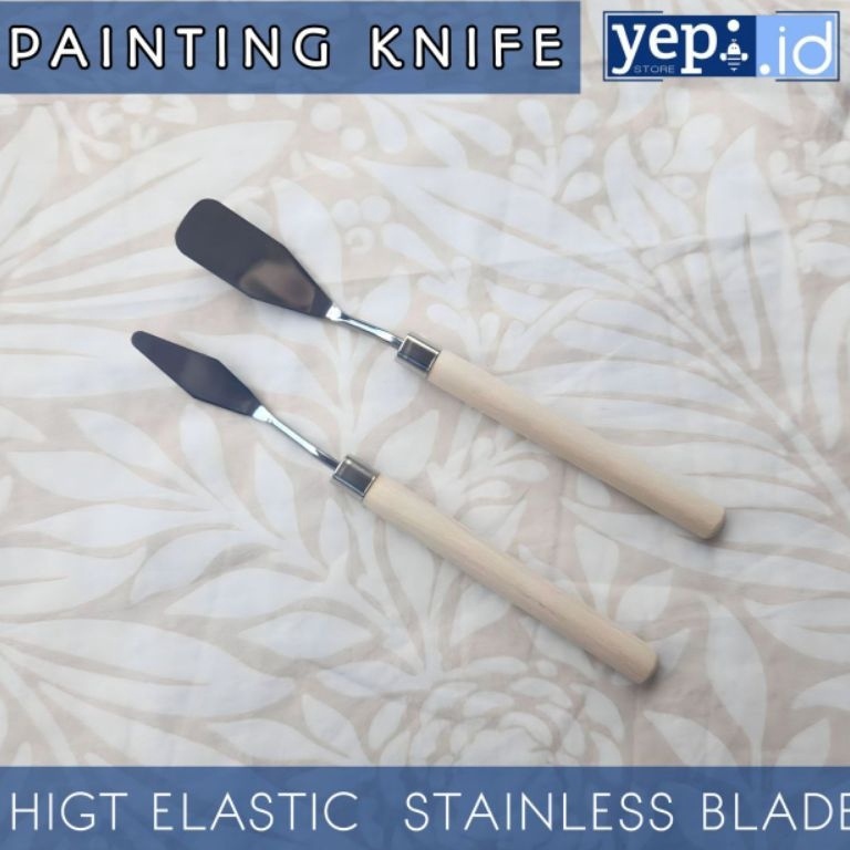 

KODE Q22J Pisau Palet Pallete Lukis 2 pcs Scraper Spatula Painting Knife yepiidd