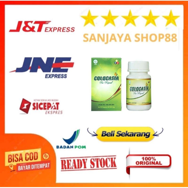 COLOCASIA Tea Kapsul Suplemen Penambah Cairan Lutut/Sendi Lejel Herbal
