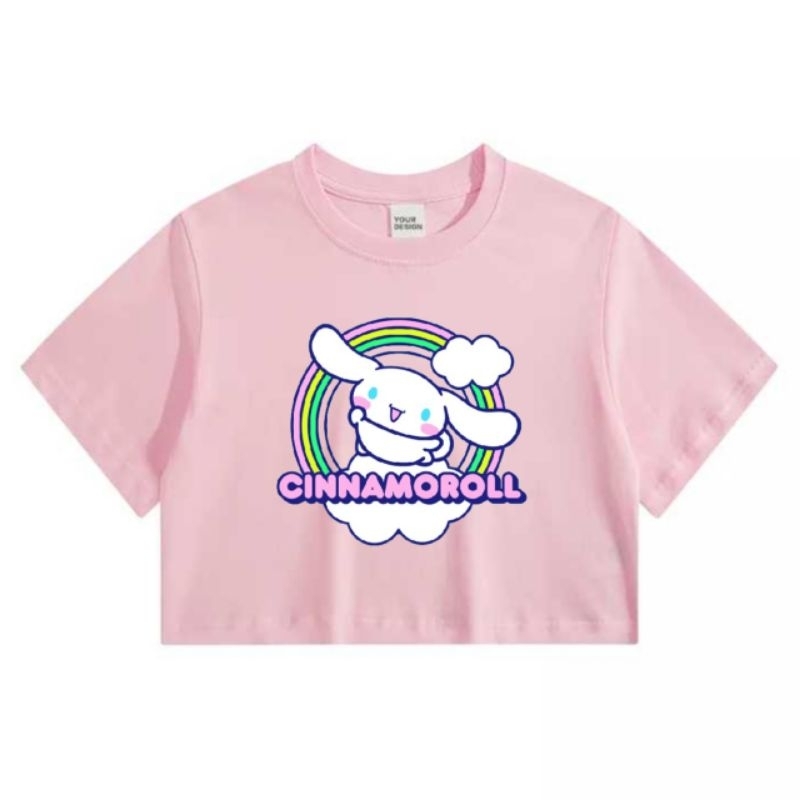 TRENDKIDS KAOS ATASAN ANAK BAJU CROP ANAK CINNAMOROLL PEREMPUAN USIA 1-11 TAHUN T-SHIRT CROP TOP CRO
