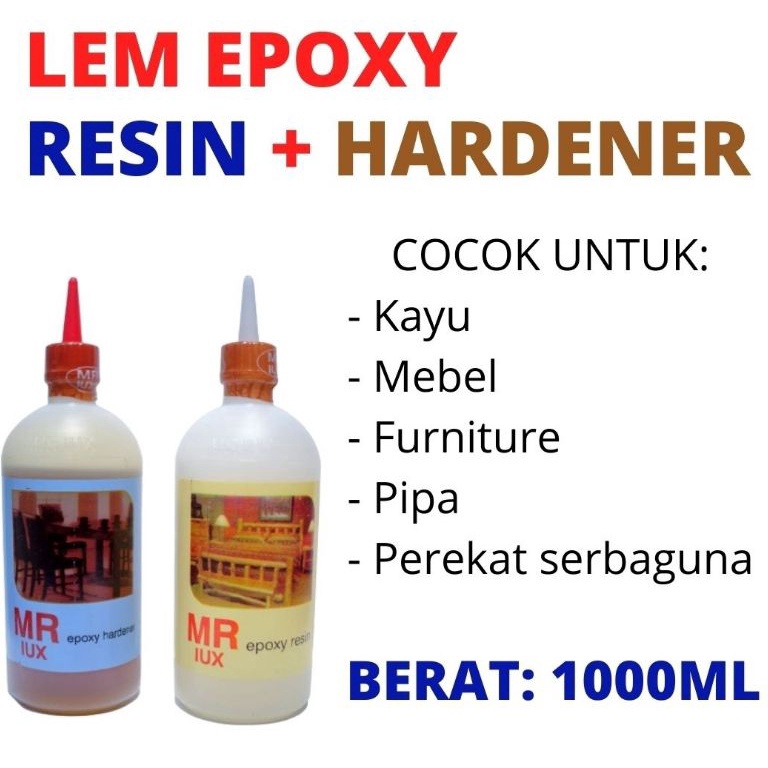 

KODE Q29R Lem EPOXY Resin Hardener MR LUX Kemasan 5 Gram Botol