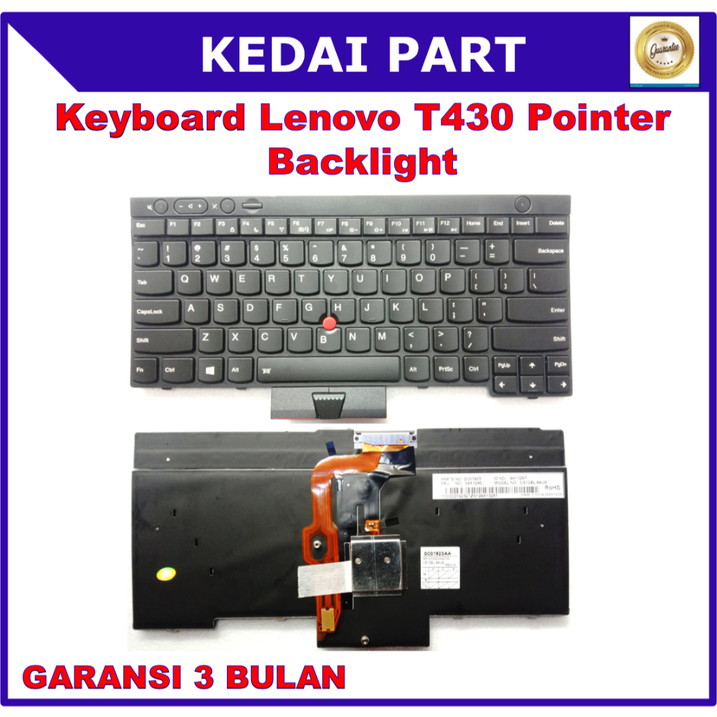 Keyboard Lenovo Thinkpad T430 T430i T430S Pointer Backlight