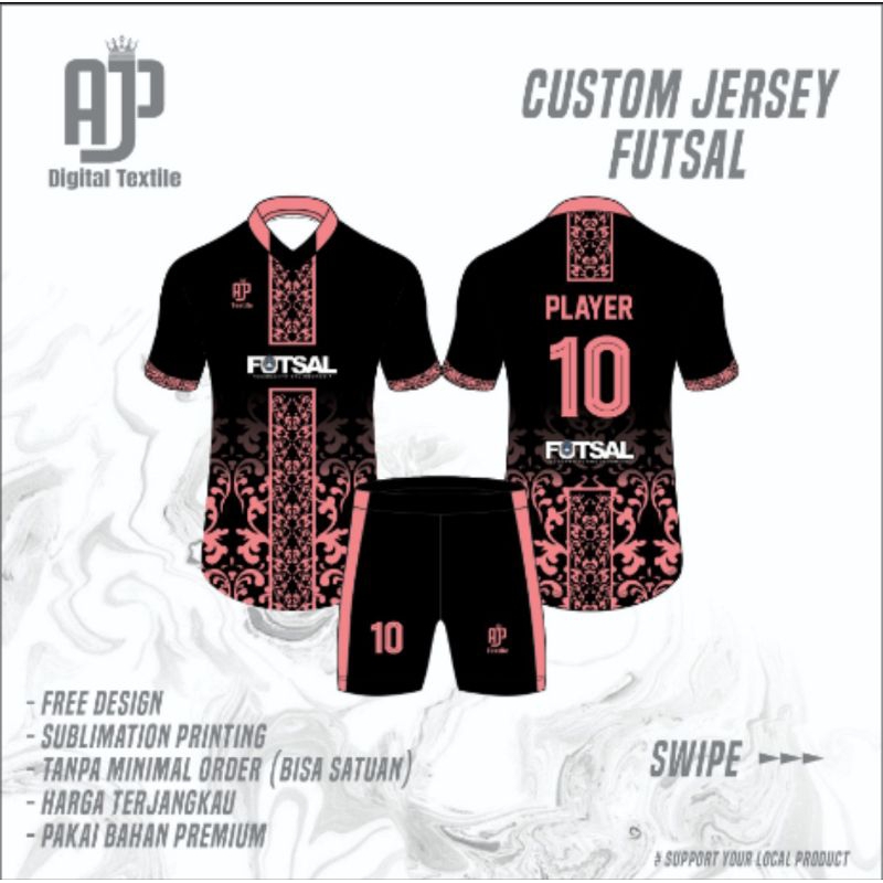 JERSEY FUTSAL full printing FREE DESAIN