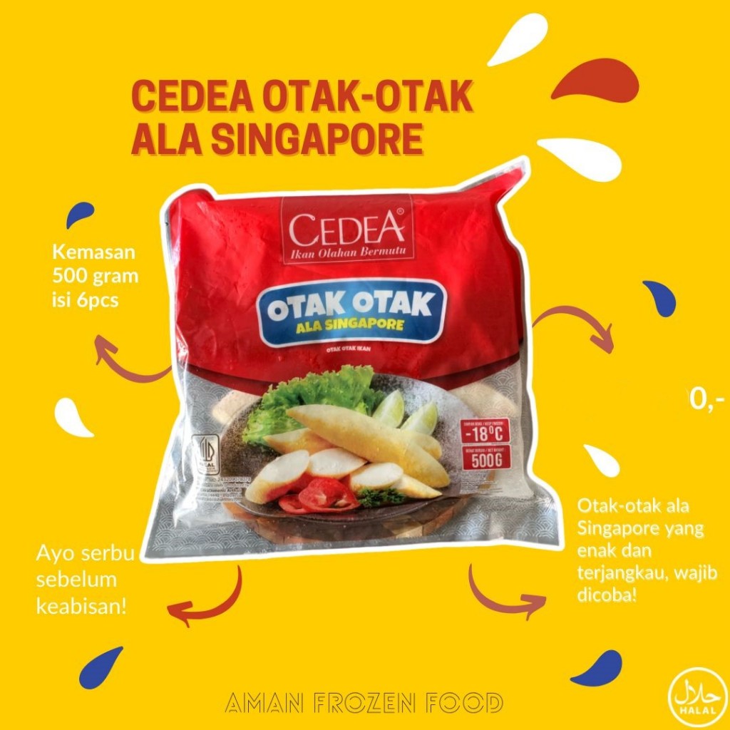 

Cedea Otak-otak Singapore 500gr