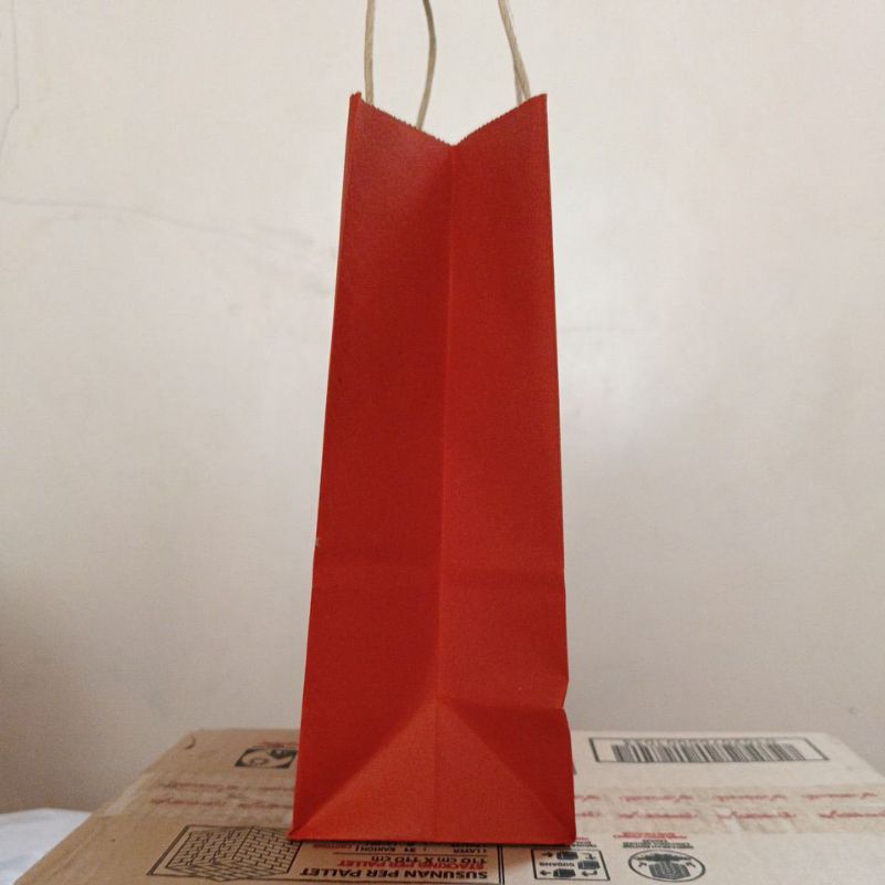 

Paperbag / Tas hajatan PxLxT ukuran 25x20x10 merah MOTIF murah