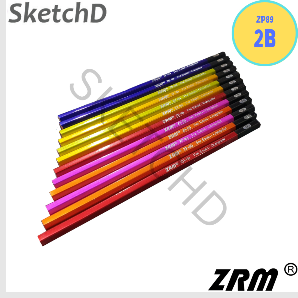 

Pensil 2B ZRM ZP89 - Pencil 2B body warna metalik