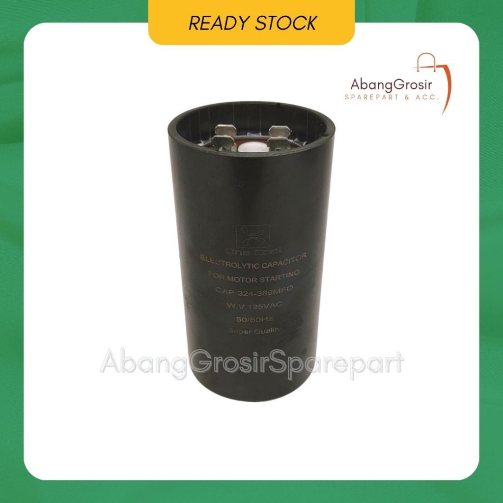 Kapasitor Starting 324-389 uf 125V - Sparepart Capacitor Starting AC 324-389 Mikro - Motor Starting 