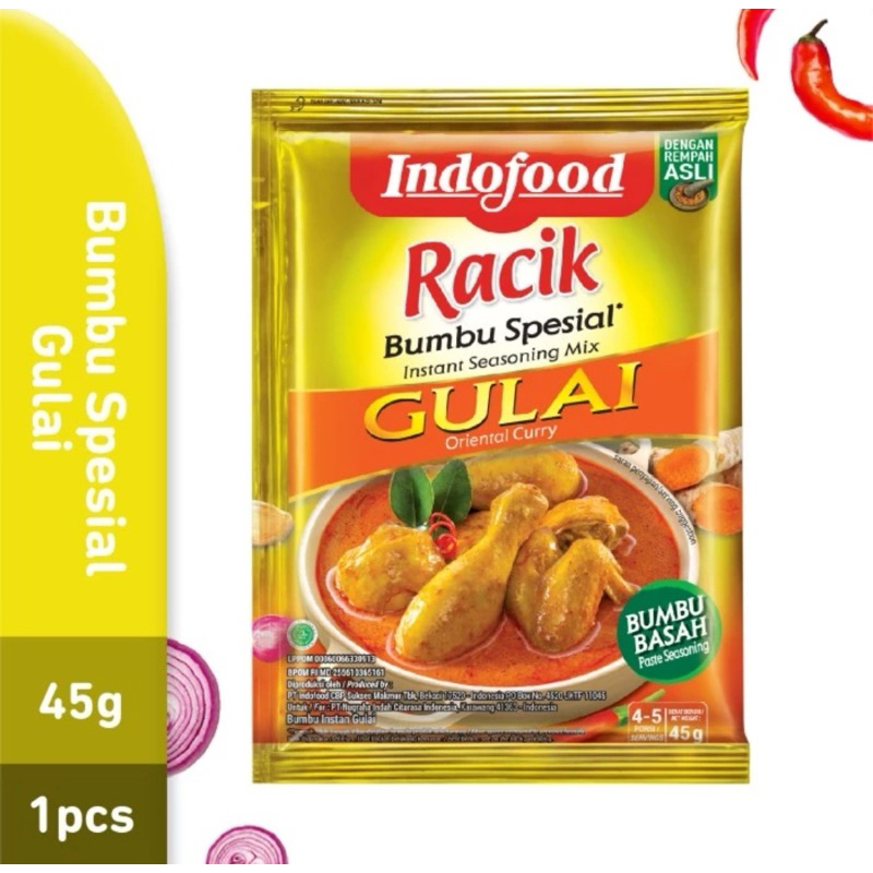 

Indofood bumbu masak racik spesial gulai 45g