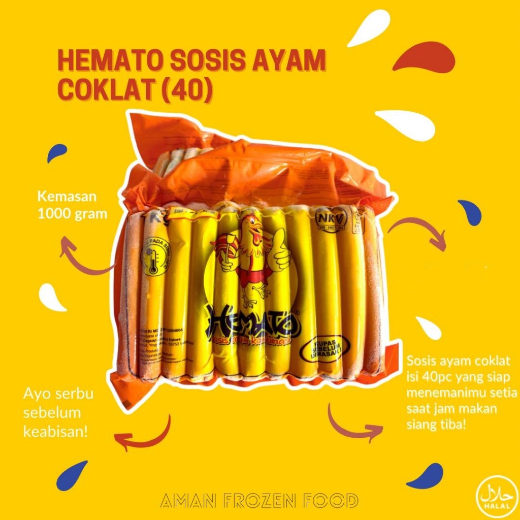 

Hemato Sosis Ayam 1kg