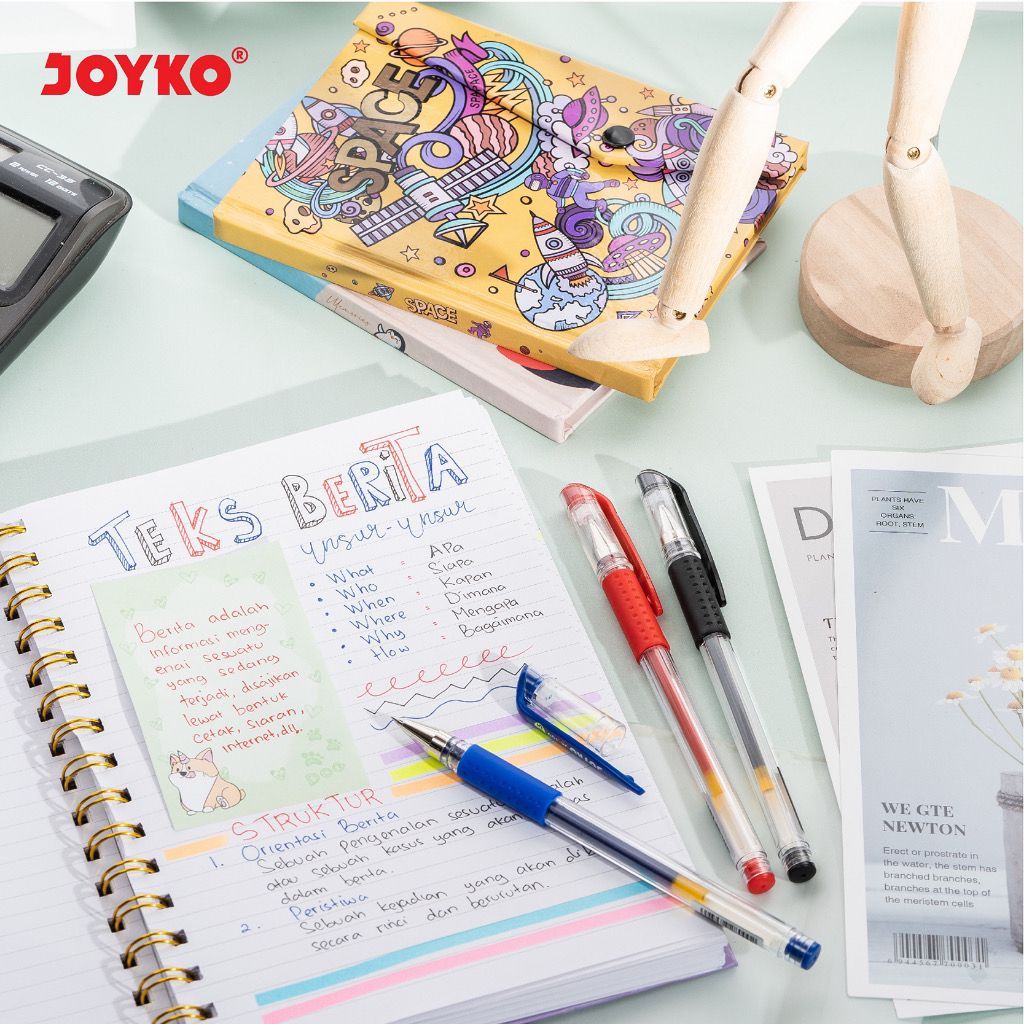 

JOYKO GEL PEN JK-100 BLACK BLUE RED PULPEN