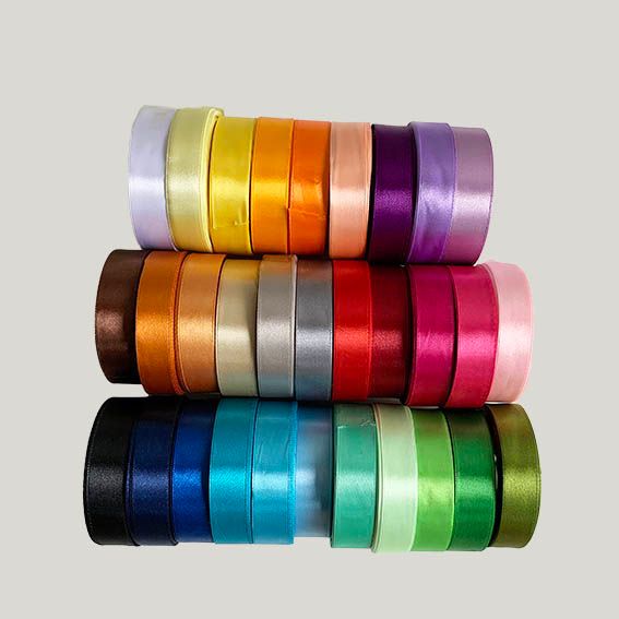 

Label souvenir label baju label satin Pita satin polos satin pita 18meter