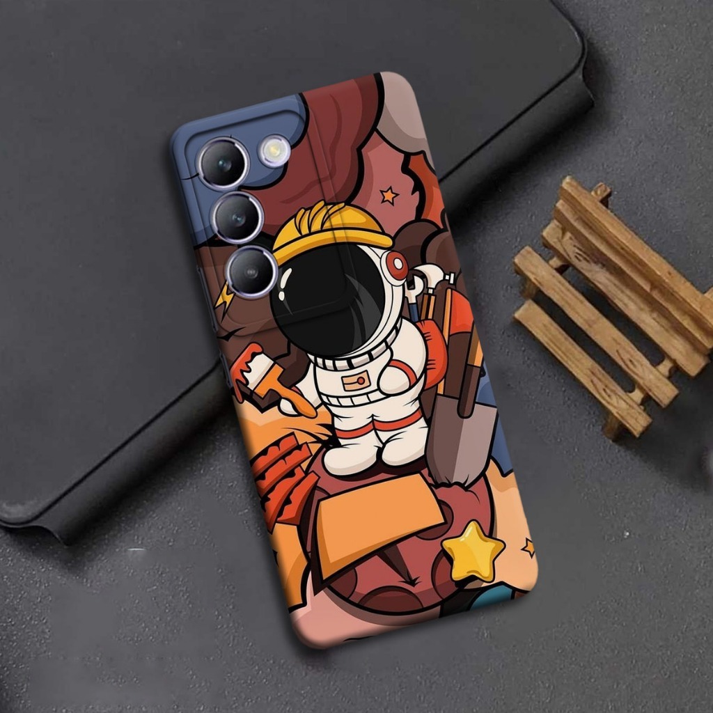 PS-K69 case untuk type hp VIVO Y100 softcase procamera silikon motif Astronot