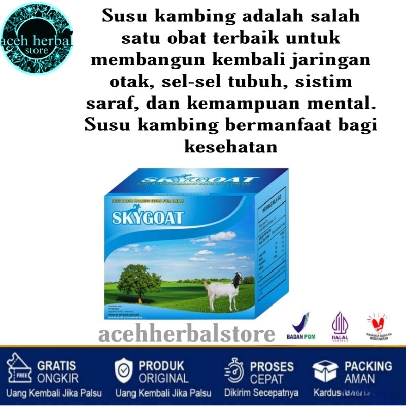 

Susu Kambing Skygoad Sky goat Jaminan Original 1 Box 10 Sachet