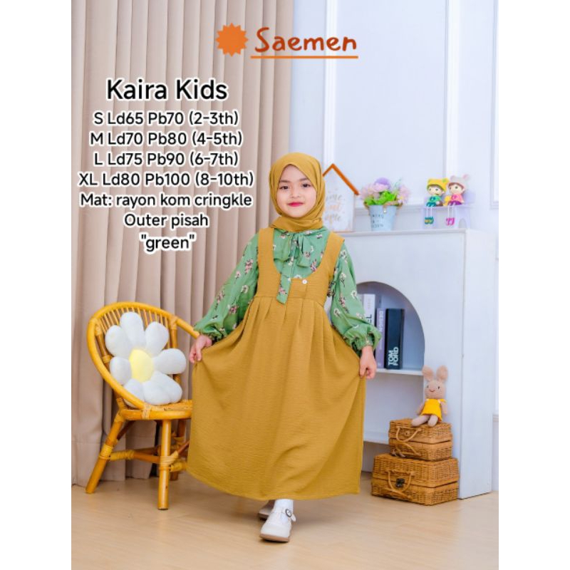 [ata.id kids] Kira Setelan Gamis Anak Perempuan BY SAIMEN