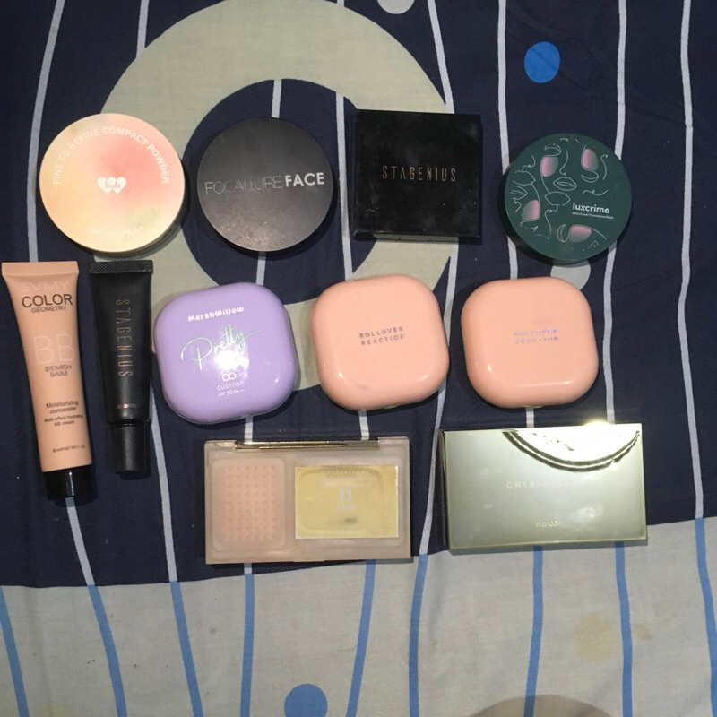 makeup preloved foundation cushion bb cream two way cake bedak padat powder rr bnb luxcrime