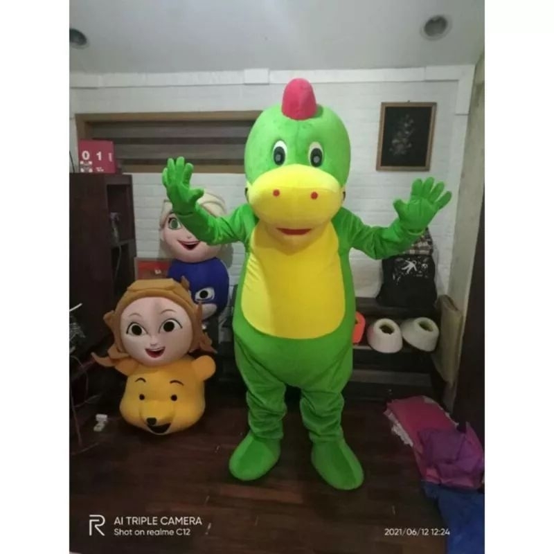 Kostum Badut Karakter Dinosaurus