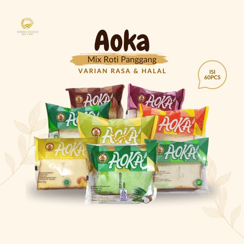 

Mix Roti Aoka Panggang Isi 60pcs | Enak dan Lezat