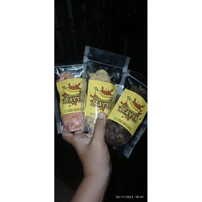 

kripik pisang cokelat lumer (180gr)