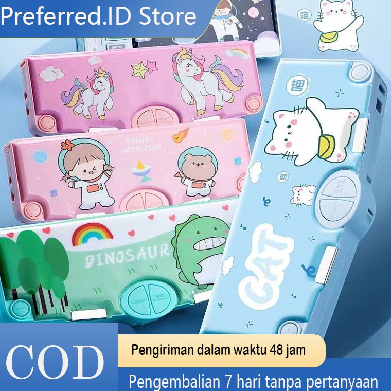 

KODE T9S4 Tempat Pensil Multifungsi Motif Untuk Anak Kotak Pensil Pola Kartun Lapisan Ganda dan Tunggal dengan Rautan Kapasitas
