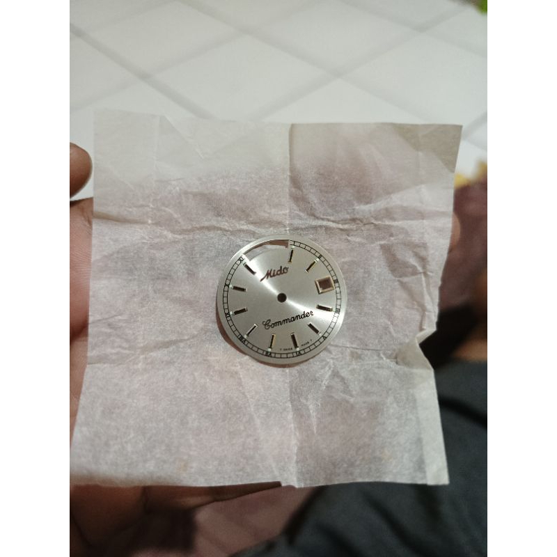 Plat Dial MIDO COMMANDER PRESIDENT CAL 2834 TANGGAL HARI ATAS ORIGINAL