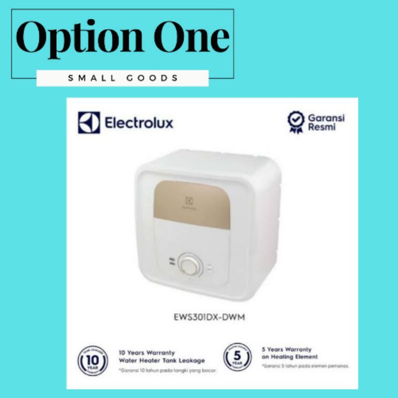 Electrolux EWS301DX-DWM Pemanas Air Listrik 30 Liter - Putih/Emas