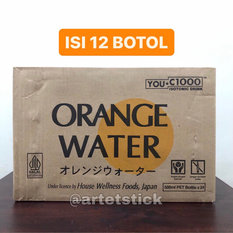 

1 Dus YOU C 1000 Orange Water 500 ml Isi 12 Botol