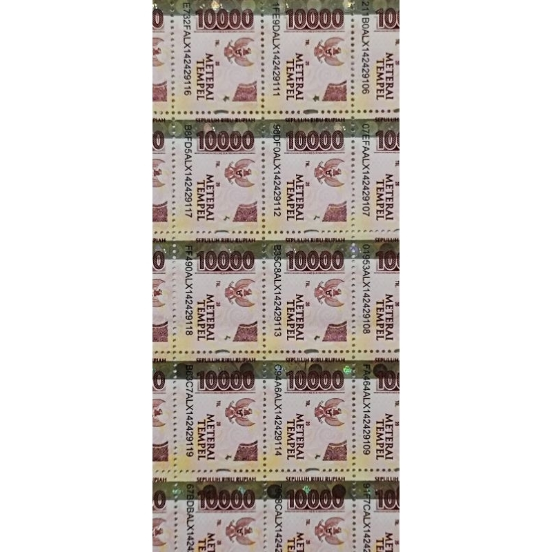 

Materai 10.000 dijamin asli 100%