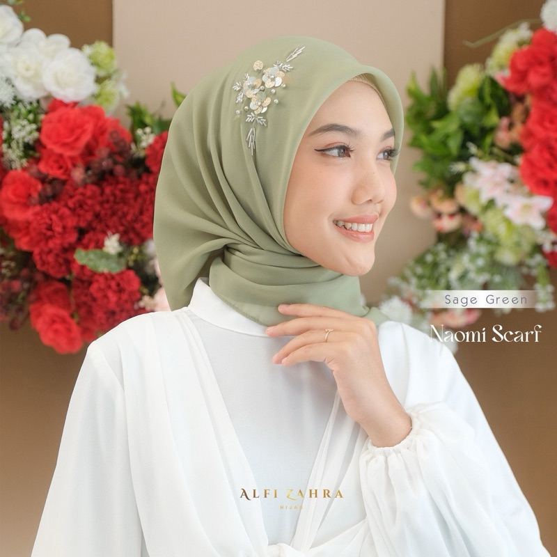 Hijab Payet Sage Green/New