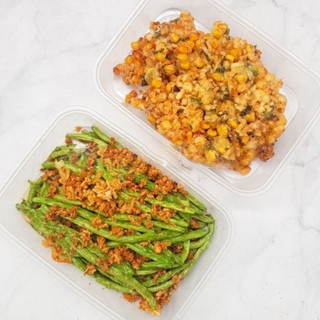 KIRIM INSTAN Buncis Goreng Bawang & Bakwan Jagung Manado