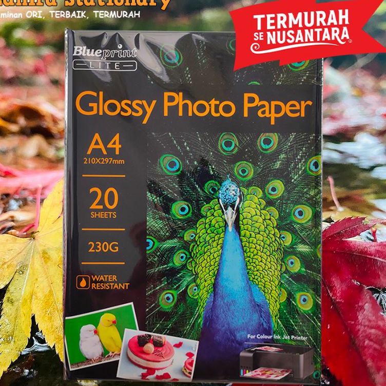 

Promo Keren Kertas Foto Glossy A4 23 gram BLUEPRINT