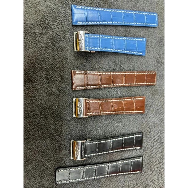 Tali Kulit Jam Tangan Breitling 22mm 24mm Kualitas Super