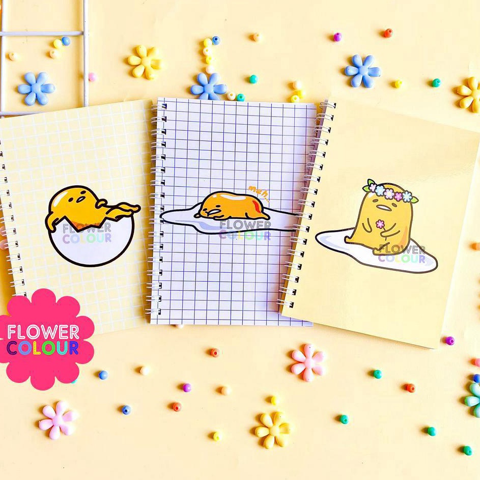 

Borong Terkini Notebook Ring Buku Catatan Karakter Gudetama Notes Gudetama