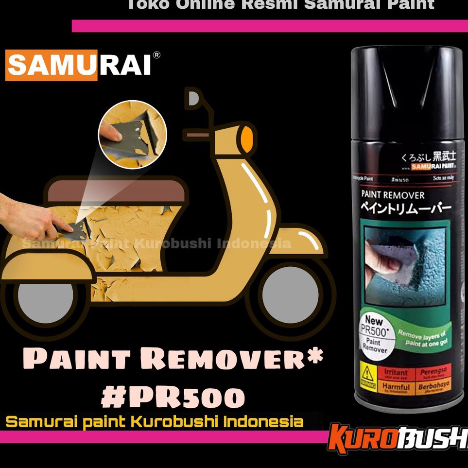 

Paket Ekonomis Samurai Paint PR5 Paint Remover 3ML Cairan Pengelupas cat remofer samurai