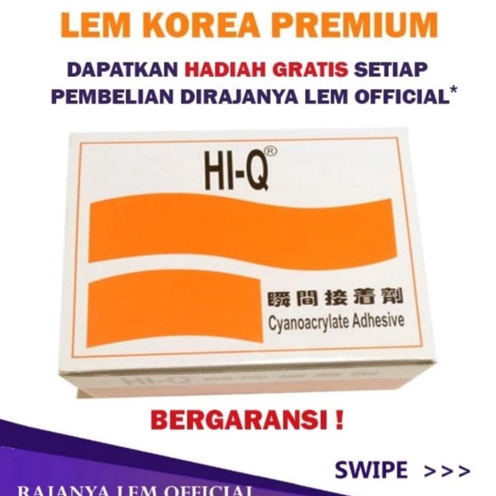 

Grosir Diskon lem tetes HI Q lem serbaguna lem korea hiq super glue superglue HIQ cyanoacrylate