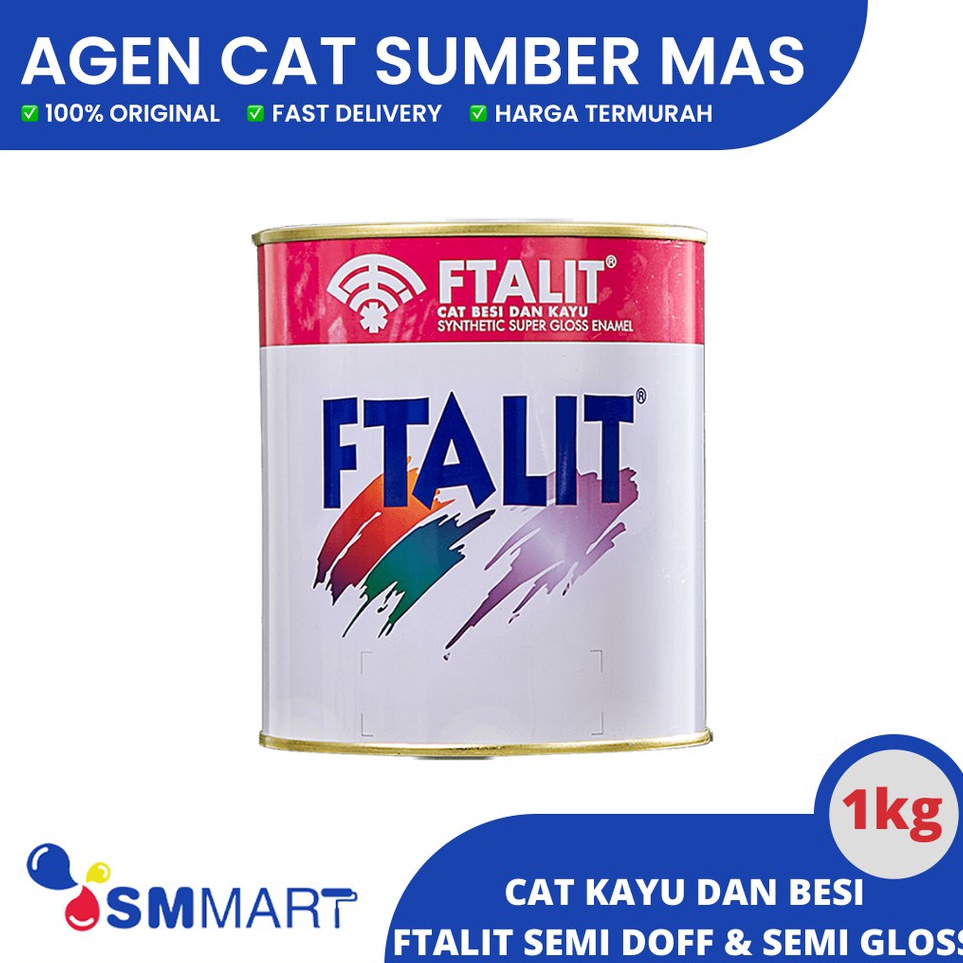 

New Style CAT FTALIT WARNA DOFF SEMI GLOSS 1KG