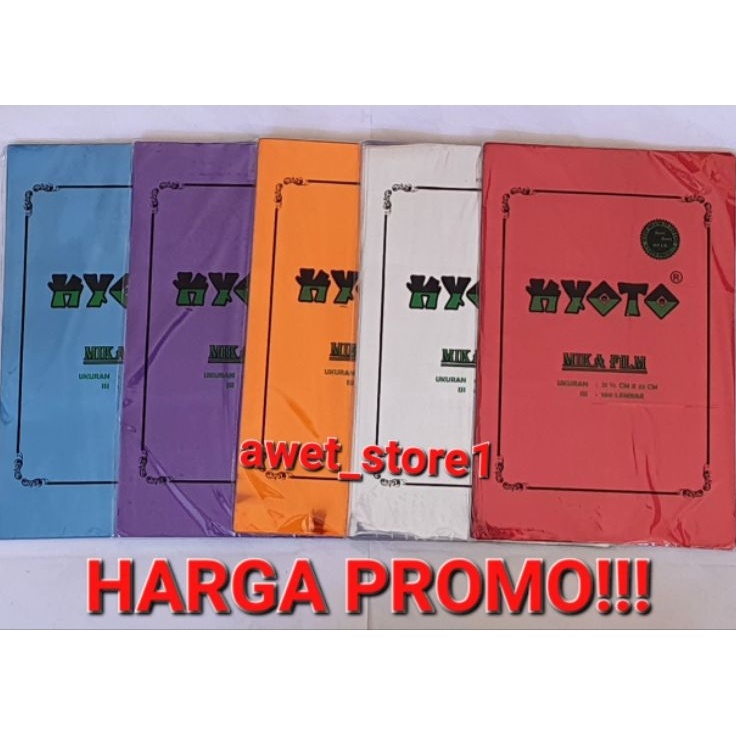 

Model Terjamin Cover Plastik Mika Jilid F4 Kyoto 1 Pak isi 1 lbr