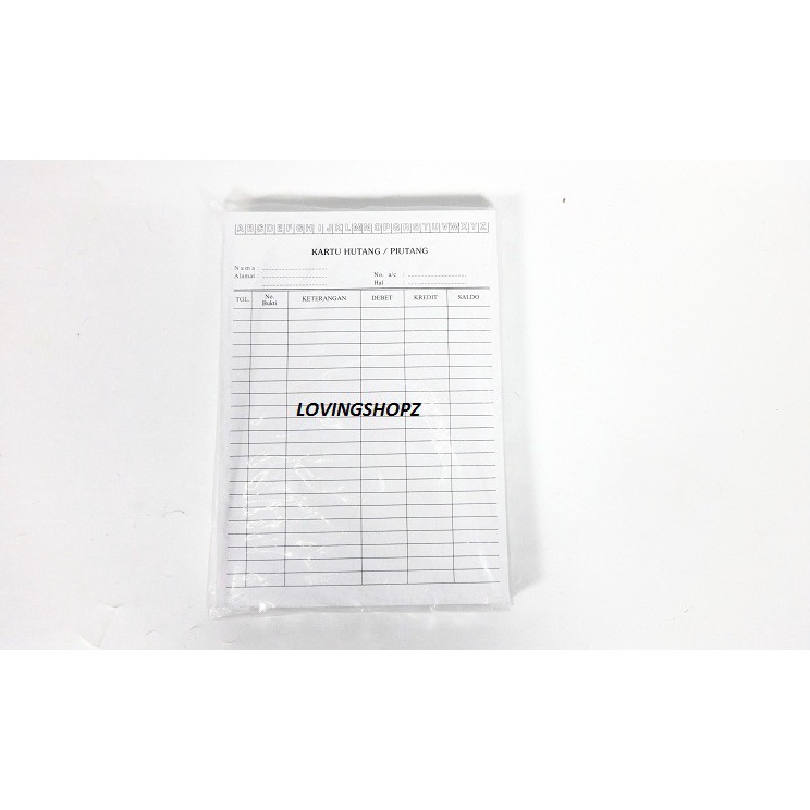 

Harga Promo Kartu Hutang Piutang