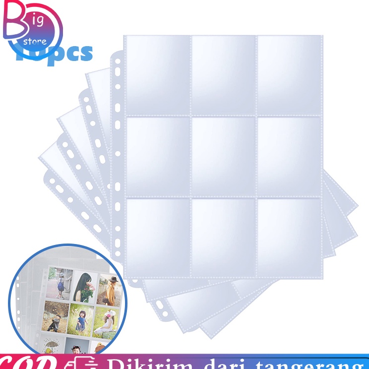 

Produk Laris 1pcs Sleeve Photocard 9p Binder Photocard A4 Transparan Sleeve Binder A4 Card Collection Album Pages