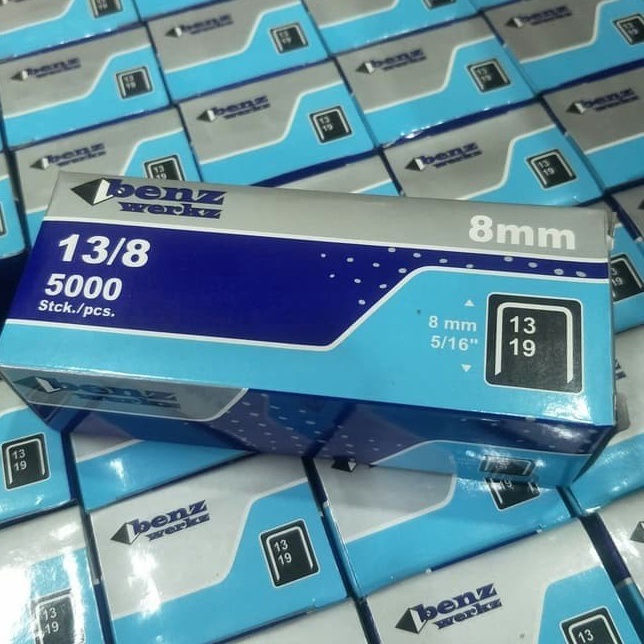 

Grosir Terkini isi Refill Stapler Steples Tembak 8 mm 138 Original Benz 5 pcs
