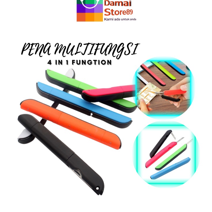 

Hemat Biaya DM89 PENA PORTABLE MULTIFUNGSI DENGAN GUNTING CUTTER COMPAC PLUS 4 IN 1