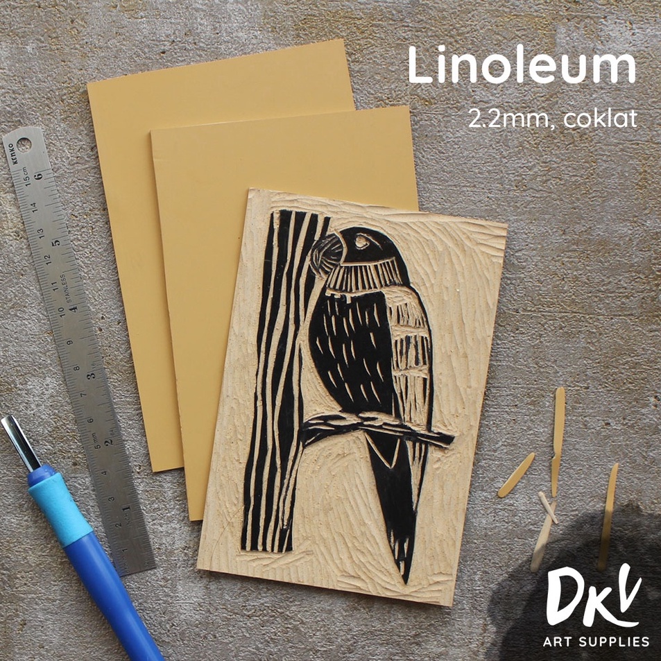 

Ready Banyak Karet Lino A4 A5 A6 2x2cm Cut Cukil Linocut Linoleum Cetak Tinggi Printmaking Material