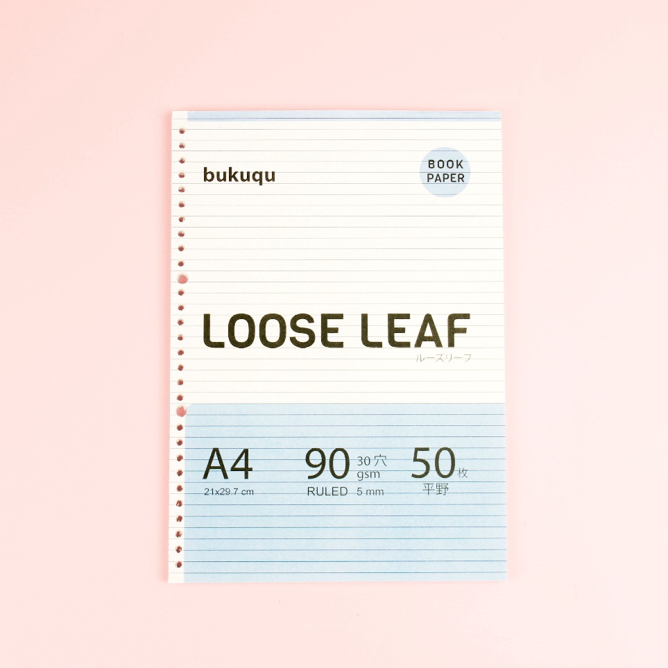

Spesial Terbaru A4 Bookpaper Loose leaf RULED by Bukuqu