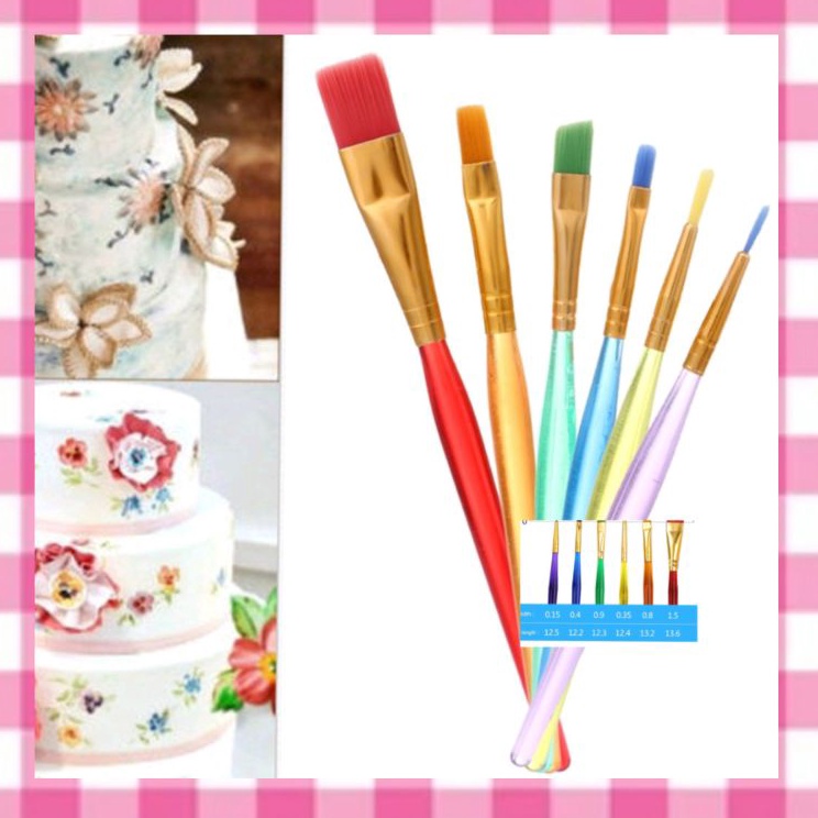 

Hemat Terbatas kuas lukis cake set isi 6