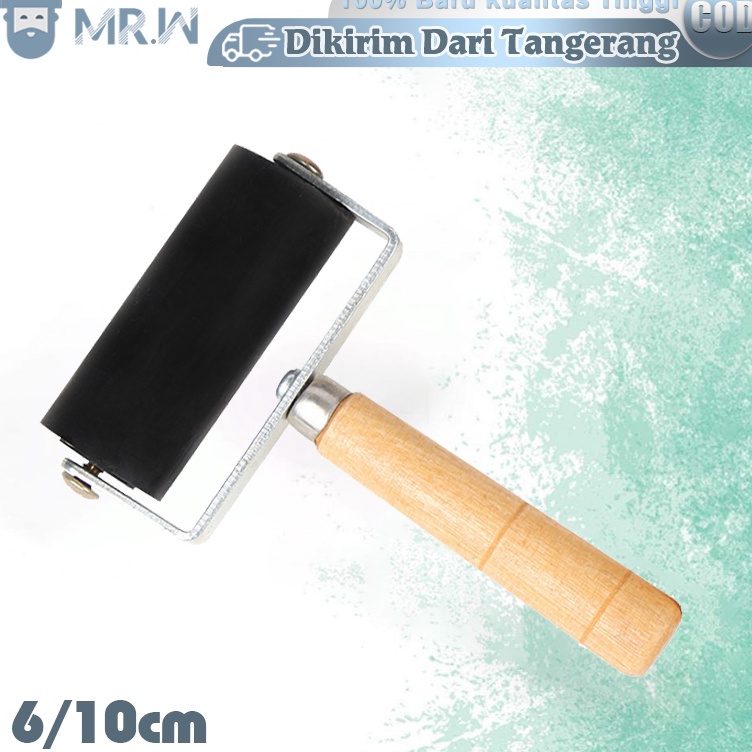 

Kirim Segera Roller Karet 61 cm Hard Roll Rubber Wooden Handl Roll Grafis Steel Frame Children Art Craft Tool