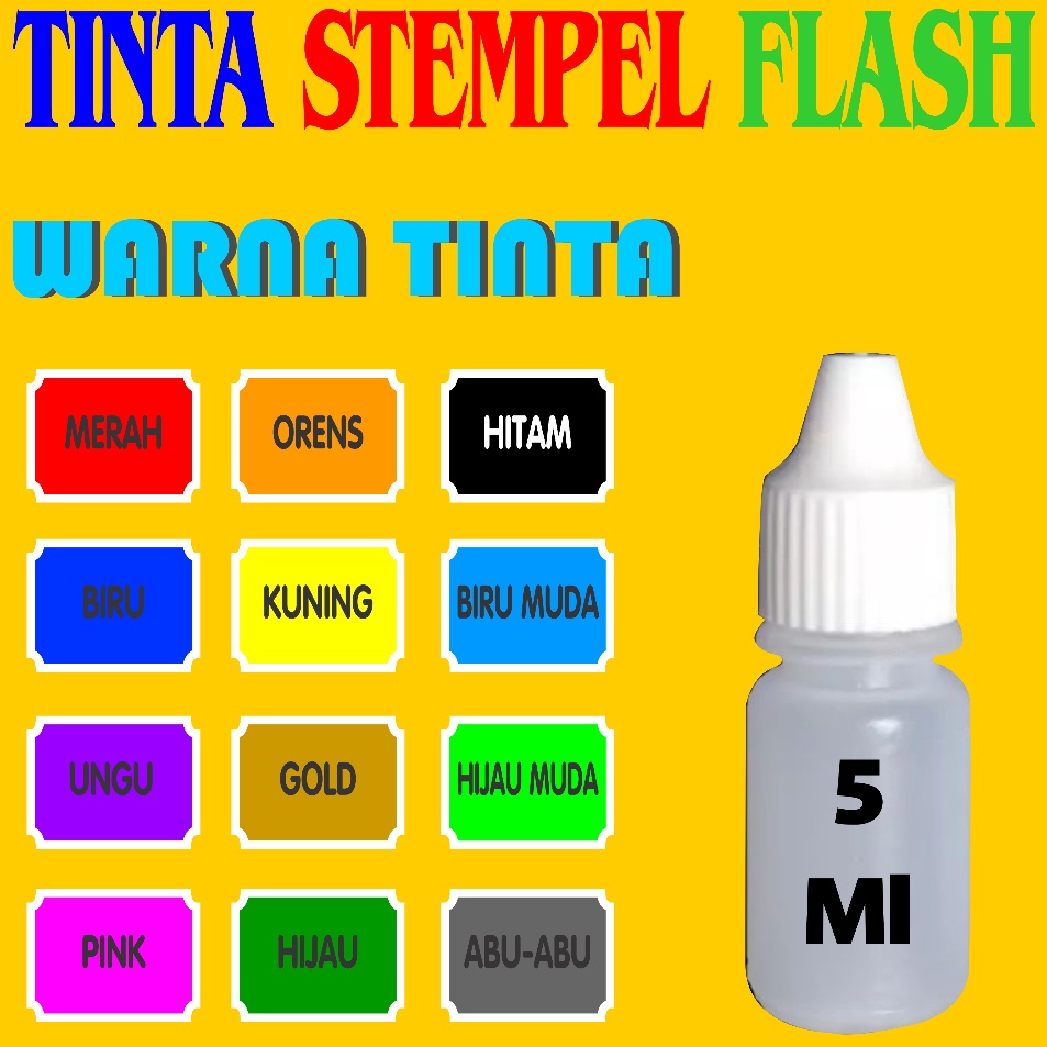 

Ready Irit Tinta Stempel Tinta Refill Stempel Flash 5ml
