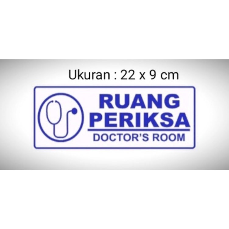 

Hadir Khusus Sign Ruang Periksa Sign label Acrylic Sign Board Akrilik