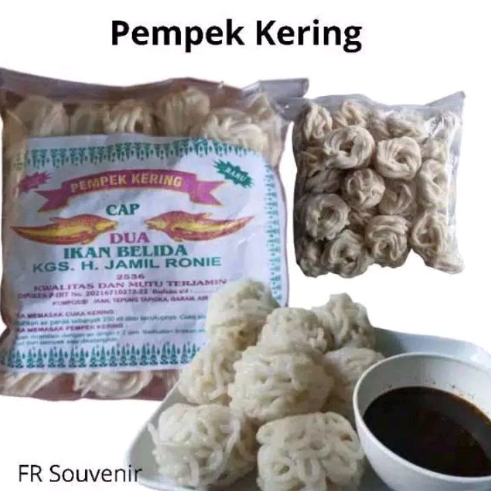 

1Kg pempek kering kualitas super ikan palembang + cuka nila mas