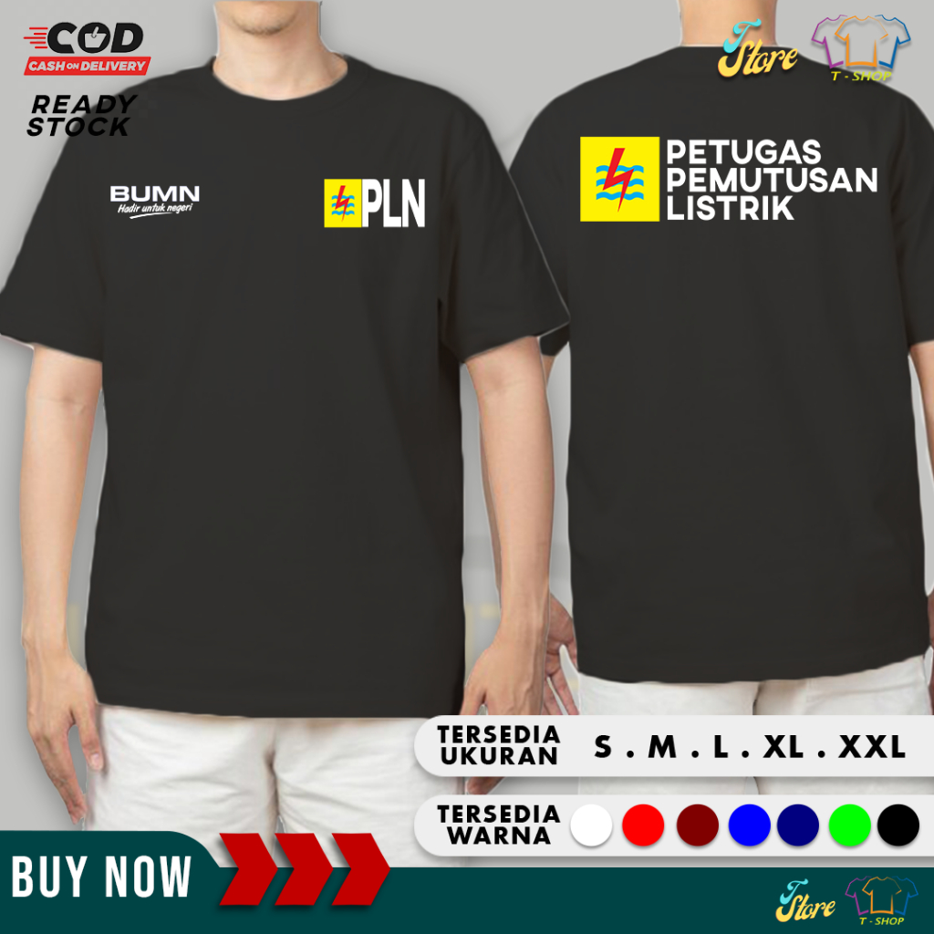 KAOS PLN Baju distro polos keren