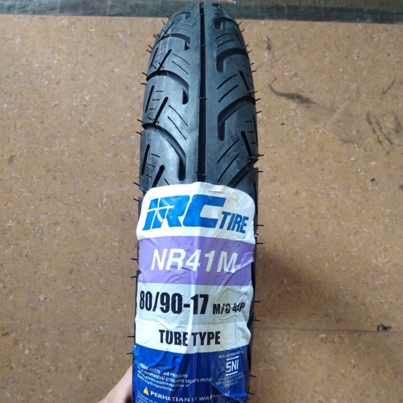 Ban Luar Blk Belakang IRC NR41M 80/90 Ring 17 Jupiter Z Bisa K Vega R ZR,Supra X,Fit,Astrea Grand Pr