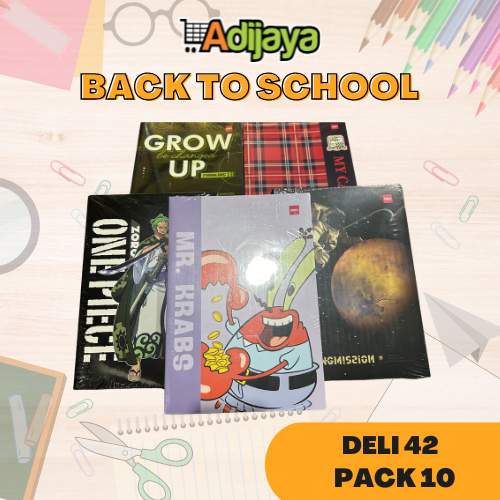 

BUKU TULIS DELI 42 LEMBAR B5 GAMBAR TERBARU - Buku Tulis Boxy