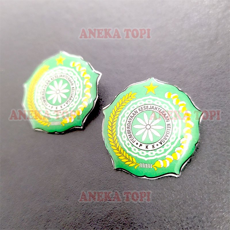 Pin PKK Hijau Pin Bros PKK Warna Hijau - Aneka Topi